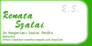 renata szalai business card