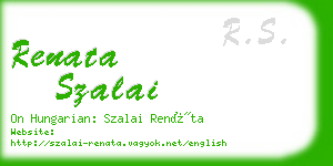 renata szalai business card